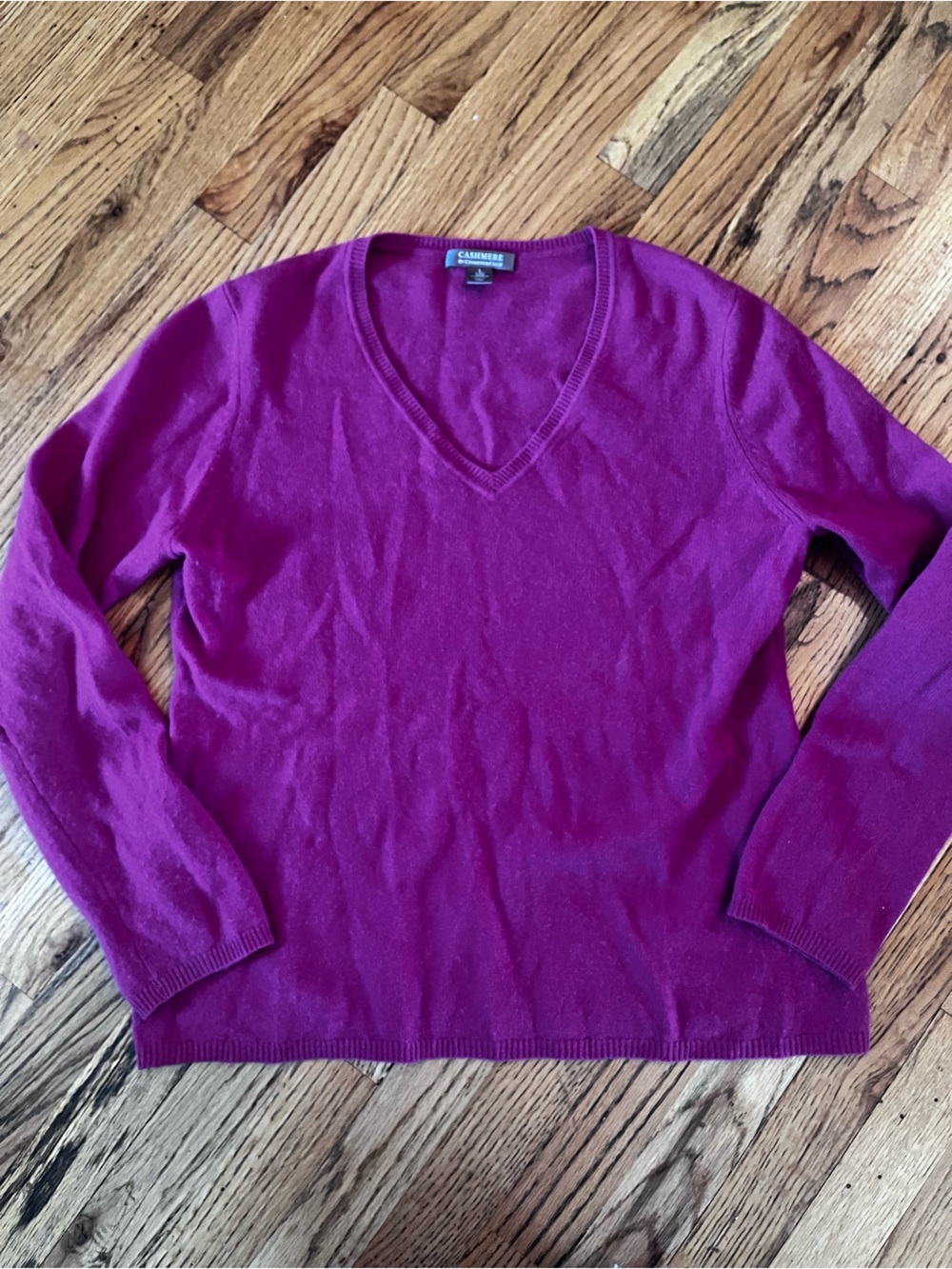 Cashmere Charter Club Magenta Pink Sweater